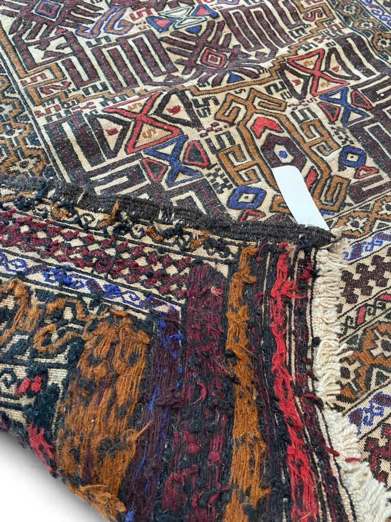 Baluch wool and goat rug, Image 1++